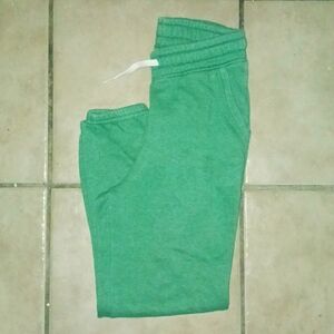 Green sweat pants
